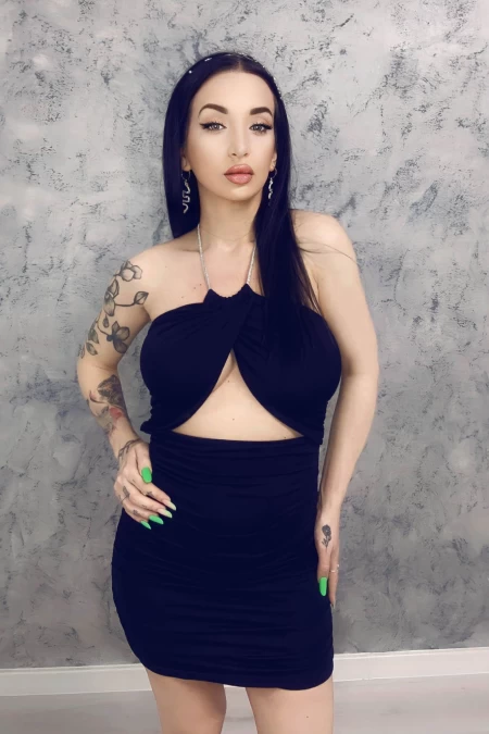 Frauenkleid 002 Schwarz Bella