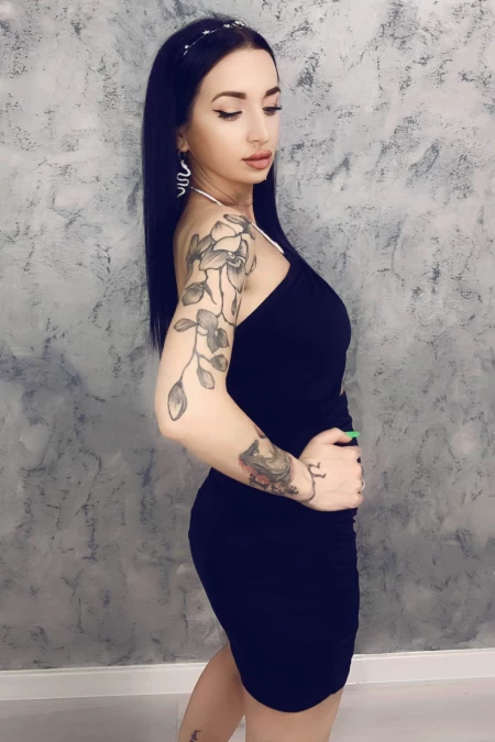 Frauenkleid 002 Schwarz Bella