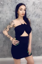 Frauenkleid 002 Schwarz Bella