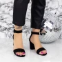 Sandalen mit dicker Ferse xkk230 schwarz | Mei