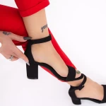 Sandalen mit dicker Ferse xkk230 schwarz | Mei