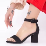 Sandalen mit dicker Ferse xkk230 schwarz | Mei