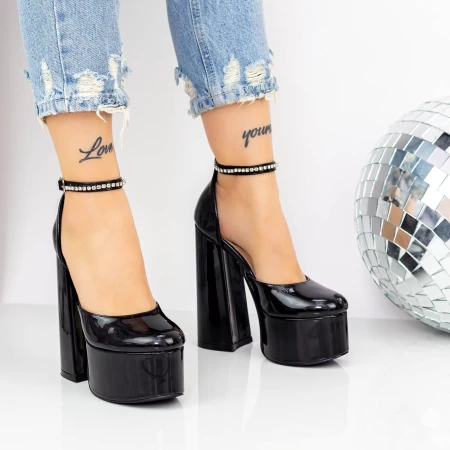 Dicke Fersenschuhe und 2KV89 Plattform Black | Mei
