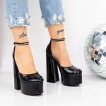 Dicke Fersenschuhe und 2KV89 Plattform Black | Mei