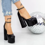 Dicke Fersenschuhe und 2KV89 Plattform Black | Mei