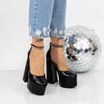 Dicke Fersenschuhe und 2KV89 Plattform Black | Mei