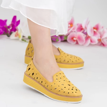 Frauenschuhe DS5 gelb jeden Tag Mei