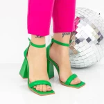 Sandalen mit einer dicken Ferse 2Kv70 Grün | Mei