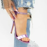Sandalen mit einem dünnen Absatz 2KV90 Purple | Mei