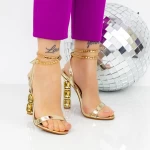 Sandalen mit einer dicken Ferse 2bd30 Zloty | Mei