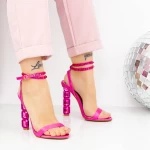 Sandalen mit dicken Absätzen 2bd30 Fuchsia | Mei