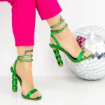 Sandalen mit dicken Absätzen 2bd30 Grün | Mei