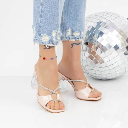 Damenschuhe mit einem dicken Absatz 2xkk21 Beige | Mei