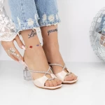 Damenschuhe mit einem dicken Absatz 2xkk21 Beige | Mei