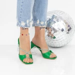 Damenschuhe mit einem dicken Absatz 2xkk21 Grün | Mei