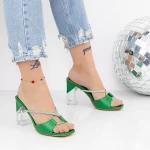 Damenschuhe mit einem dicken Absatz 2xkk21 Grün | Mei