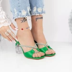 Damenschuhe mit einem dicken Absatz 2xkk21 Grün | Mei