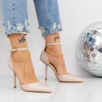 2KV80 Beige High Heels Mei