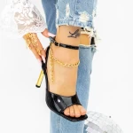 Sandalen mit einem dünnen Absatz 2Kv81 Black | Mei
