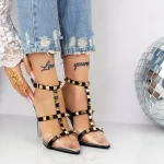 Sandalen mit einem dünnen Absatz 2KV82 Schwarz | Mei