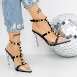 Sandalen mit einem dünnen Absatz 2KV82 Schwarz | Mei