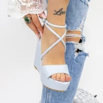 Sandalen auf der 2HXS21 -Plattform blau | Mei