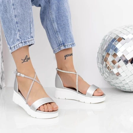 Frauensandalen 2HXS10 Silber | Mei