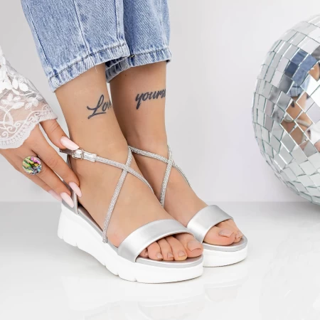 Frauensandalen 2HXS10 Silber | Mei