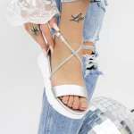 Frauensandalen 2HXS10 Silber | Mei