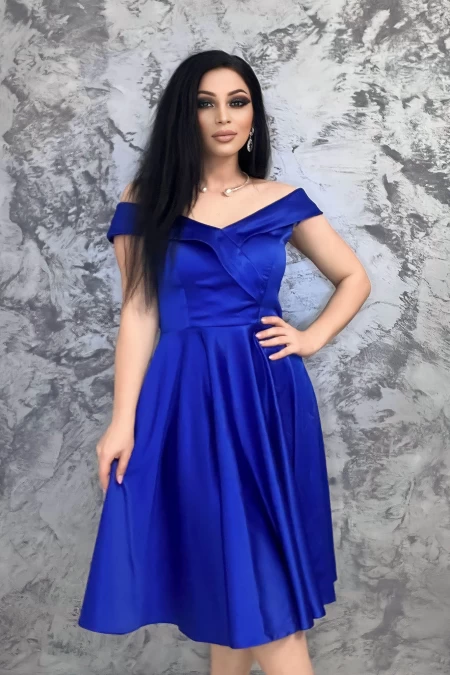 Frauenkleid 005 Blau Ryori