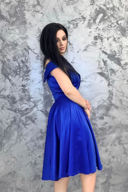 Frauenkleid 005 Blau Ryori