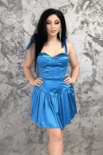 Frauenkleid 10564 Hellblau Kikiriki