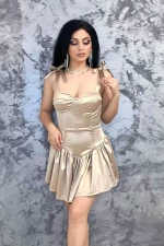 Frauenkleid 10564 Beige Kikiriki