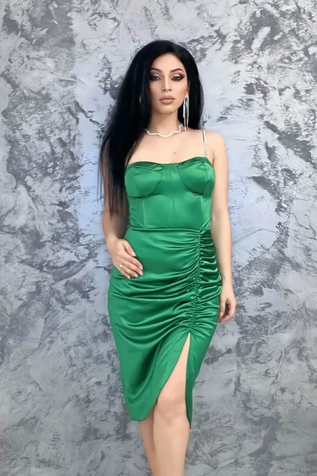 Frauenkleid 10901 Grün Kikiriki