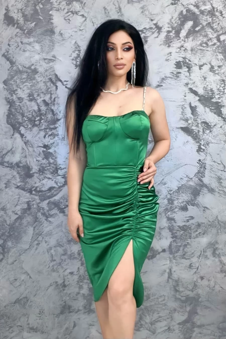Frauenkleid 10901 Grün Kikiriki