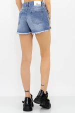 Kurzjeans von Frauen Sh107-34 Blau Gesicht