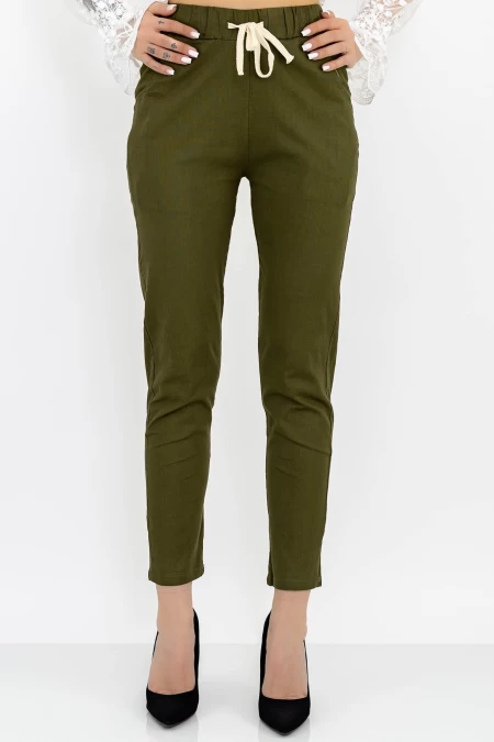 Frauen MR2204-3 Khaki Hosen Gesicht