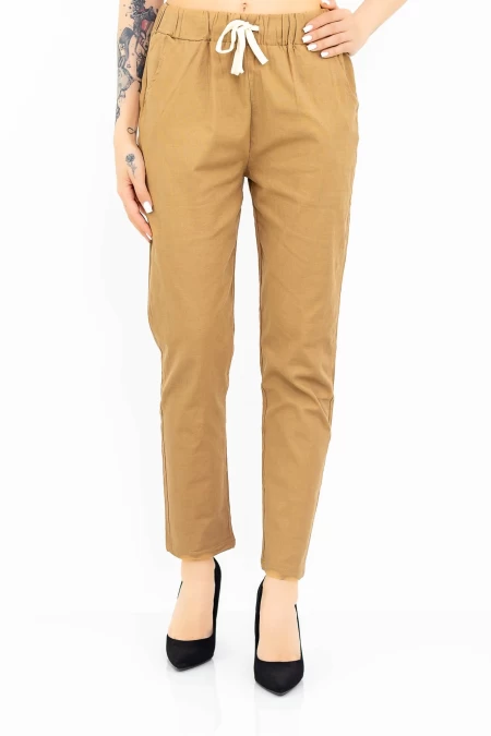 Frauen MR2204-2 Brown Hosen Gesicht