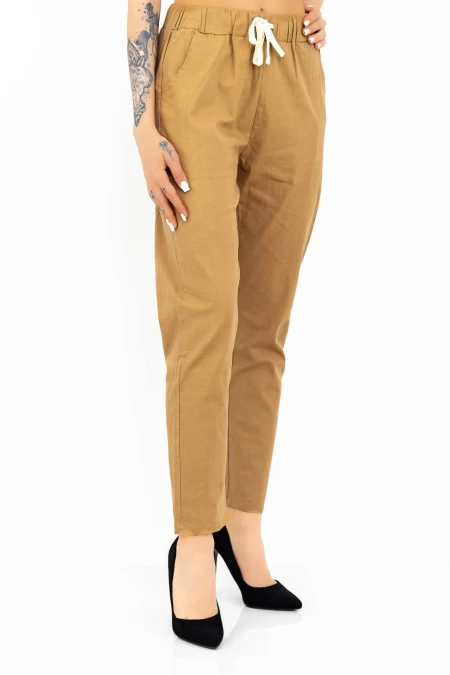 Frauen MR2204-2 Brown Hosen Gesicht