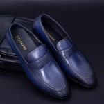 Herrenschuhe 003-831 Blau Stephano