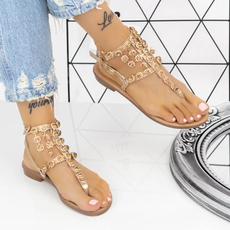 Frauen 2pt1 Gold Sandalen Mei