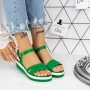 Frauen 2pt10 grüne Sandalen Mei