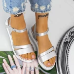 Frauen 2pt10 Silbersandalen Mei