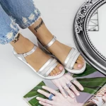 Frauensandalen 2pt11 Silber Mei