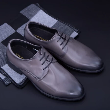 Herrenschuhe F066-020 Grau Stephano