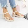 Frauensandalen G689-1 Beige Mei