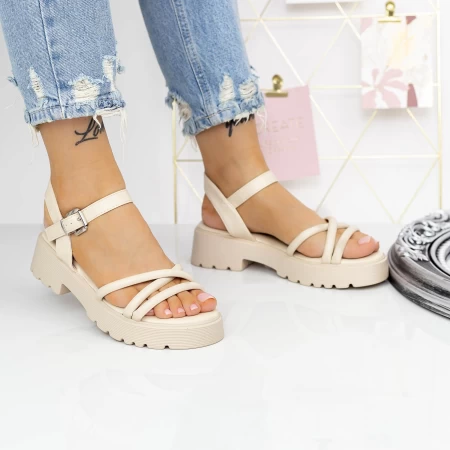 Frauensandalen G689-1 Beige Mei