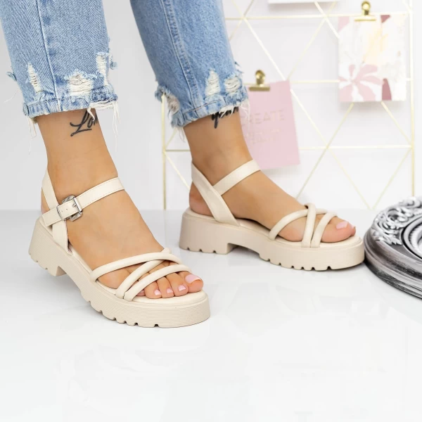 Frauensandalen G689-1 Beige Mei