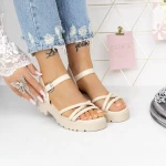 Frauensandalen G689-1 Beige Mei