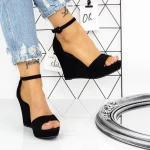 Sandalen auf der 2HXS23 -Plattform schwarz | Mei